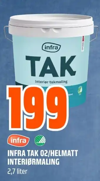 Coop Obs Infra Tak 02/helmatt interiørmaling tilbud