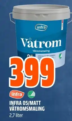 Coop Obs Infra 05/matt våtromsmaling tilbud