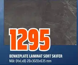 Coop Obs Benkeplate laminat sort skifer tilbud