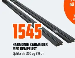 Coop Obs Harmonie karmsider med dempelist tilbud