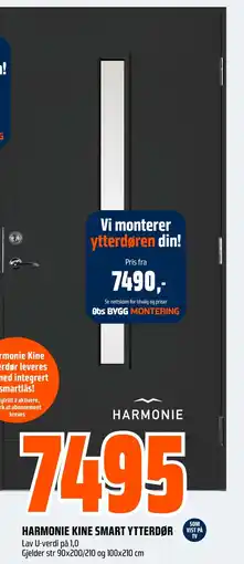 Coop Obs Harmonie kine smart ytterdør tilbud
