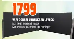 Coop Obs Vari dobbel utrekkbar levegg tilbud