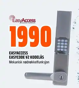 Coop Obs Easyaccess easycode V2 kodelås tilbud