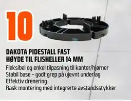 Coop Obs Dakota pidestall fast høyde til flisheller 14 mm tilbud
