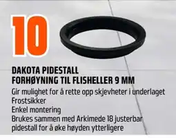 Coop Obs Dakota pidestall forhøyning til flisheller 9 mm tilbud