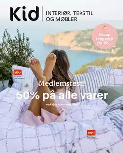 Kid Interiør Krepp sengesett tilbud