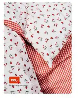 Kid Interiør Fruits krepp sengesett tilbud
