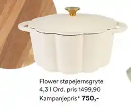 Kid Interiør Flower støpejernsgryte tilbud