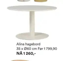 Kid Interiør Alina hagebord tilbud