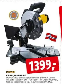 jem & fix KAPP-/GJÆRSAG tilbud