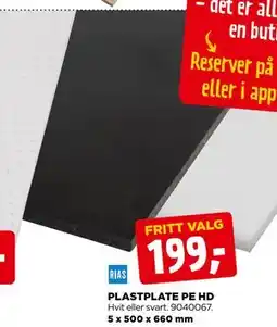 jem & fix PLASTPLATE PE HD tilbud
