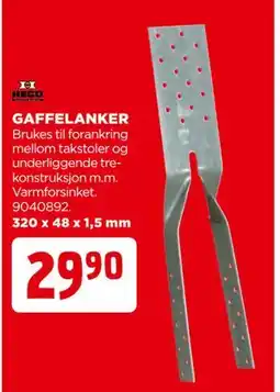 jem & fix GAFFELANKER tilbud