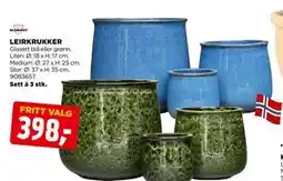 jem & fix LEIRKRUKKER tilbud