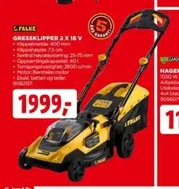 jem & fix GRESSKLIPPER 2 X 18 V tilbud