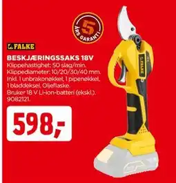 jem & fix BESKJÆRINGSSAKS 18V tilbud