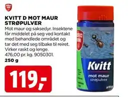 jem & fix KVITT D MOT MAUR STRØPULVER tilbud