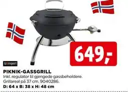 jem & fix PIKNIK-GASSGRILL tilbud