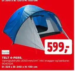 jem & fix TELT 4-PERS tilbud