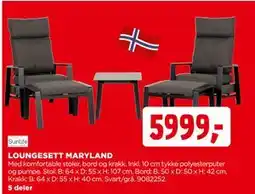 jem & fix LOUNGESETT MARYLAND tilbud