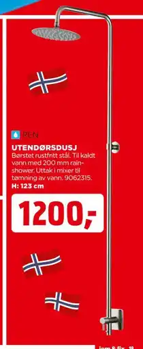 jem & fix UTENDØRSDUSJ tilbud