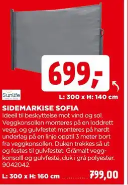 jem & fix SIDEMARKISE SOFIA tilbud