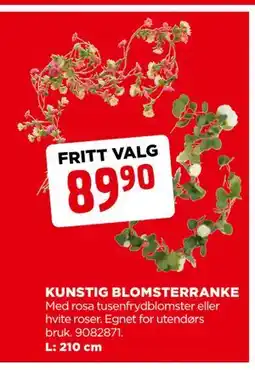 jem & fix KUNSTIG BLOMSTERRANKE tilbud