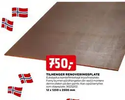 jem & fix TILHENGER RENOVERINGSPLATE tilbud