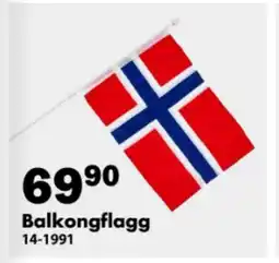Biltema Balkongflagg tilbud