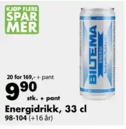 Biltema BILTEMA Energidrikk tilbud