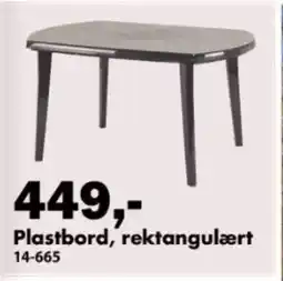 Biltema Plastbord, rektangulært tilbud