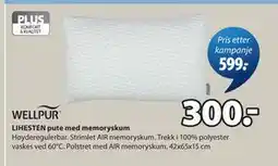 JYSK LIHESTEN pute med memoryskum tilbud