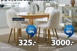 JYSK MARSTRAND spisebord - natur eik tilbud