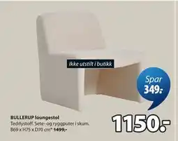 JYSK BULLERUP loungestol tilbud
