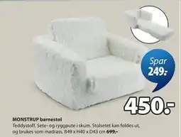 JYSK MONSTRUP barnestol tilbud