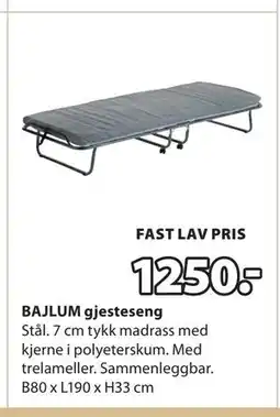 JYSK BAJLUM gjesteseng tilbud