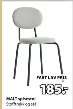 JYSK MALT spisestol tilbud