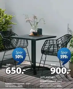 JYSK HOBRO kafébord - svart tilbud