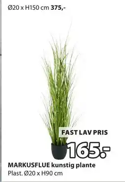 JYSK MARKUSFLUE kunstig plante tilbud