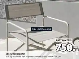 JYSK VESTLI regissørstol tilbud
