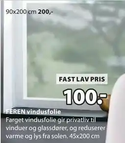 JYSK FEREN vindusfolie tilbud