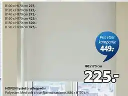 JYSK HOPEN lystett rullegardin tilbud