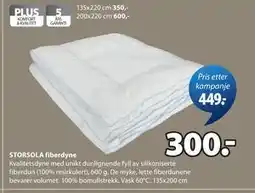 JYSK STORSOLA fiberdyne tilbud