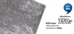 JYSK BIRK teppe tilbud