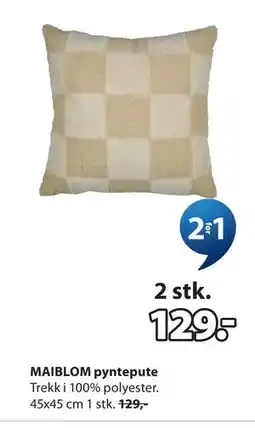 JYSK MAIBLOM pyntepute tilbud