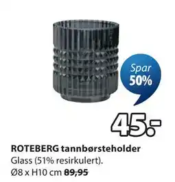 JYSK ROTEBERG tannbørsteholder tilbud