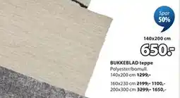 JYSK BUKKEBLAD teppe tilbud