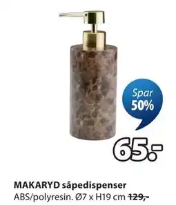 JYSK MAKARYD såpedispenser tilbud