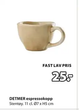 JYSK DETMER espressokopp tilbud