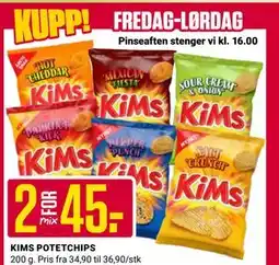 Europris KIMS POTETCHIPS tilbud