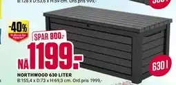 Europris NORTHWOOD 630 LITER tilbud